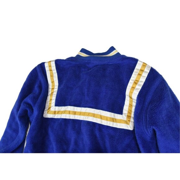 Vintage Cheer Jacket Women S-M Royal Gold Blue Varsity Lettermans Cheerleading - Picture 3 of 11